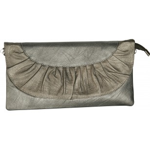 Bolso señora 100% Piel vacuna gris alta calidad,tipo cartera,tamaño 33x16 x 4 cms.,con forro interior y con cremallera,HOWARDS LONDON